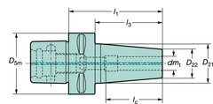 C63911908080 CAPTO ADAPTER - Exact Tooling