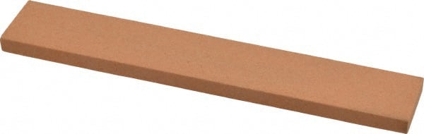 Norton - 180 Grit Aluminum Oxide Rectangular Roughing Stone - Very Fine Grade, 1" Wide x 6" Long x 1/4" Thick - Exact Tooling