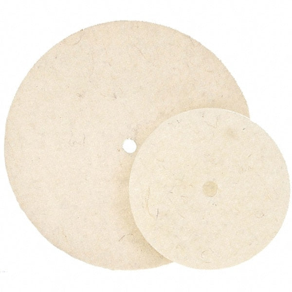 WALTER Surface Technologies - 7" Diam, Unmounted Buffing Wheel - Hook & Loop Felt Disc, High Density Density - Exact Tooling
