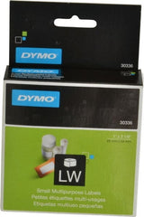 Dymo - 2-1/8" Long, White Die Cut Paper with Semi Perm. Adhesive Thermal Label - For DYMO LabelWriter Printers - Exact Tooling