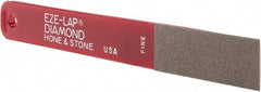 Eze Lap - Fine, 2" Length of Cut, Single End Diamond Hone - 600 Grit, 3/4" Wide x 3/16" High - Exact Tooling