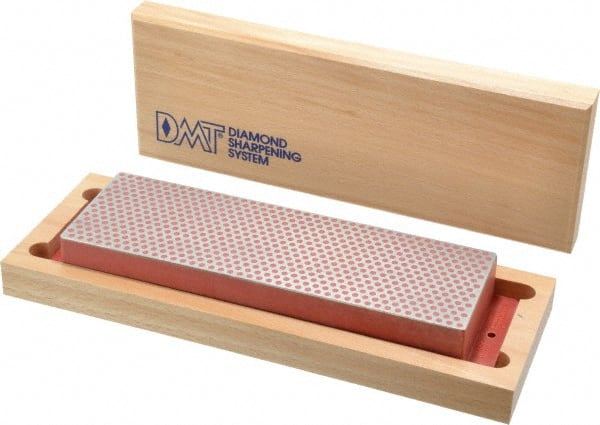 DMT - 8" Long x 2-5/8" Wide x 1-1/4" Thick, Diam ond Sharpening Stone - Rectangle, 600 Grit, Fine Grade - Exact Tooling
