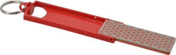 DMT - Fine Grade, Diamond Whetsone Sharpener - 25 Micron, Diamond Area 2-3/4" Long x 15/16" Wide, 5-1/2" Open Length, 2-11/16" Closed Length - Exact Tooling