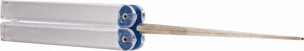 DMT - 9-1/2" OAL Coarse Knife Sharpener Diamond File - 1/4" Wide x 1/16" Thick, 4-3/16 LOC, Blue, 325 Grit - Exact Tooling