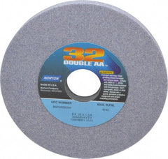Norton - 6" Diam x 1-1/4" Hole x 1/2" Thick, K Hardness, 60 Grit Surface Grinding Wheel - Aluminum Oxide, Type 1, Medium Grade, 4,140 Max RPM, Vitrified Bond, No Recess - Exact Tooling