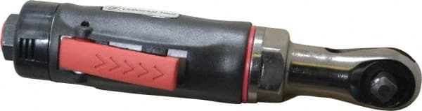 Universal Tool - 3/8" Drive, 250 RPM, 5 to 25 Ft/Lb Torque Ratchet Wrench - Inline Handle, 3.5 CFM, 90 psi, 1/4" NPT Inlet - Exact Tooling