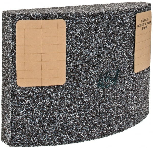 Norton - 11-1/4" Wide x 8" High x 3" Thick Grinding Segment - 24 Grit, Hardness F, Blue Print No. ME100703B - Exact Tooling