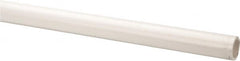 Made in USA - 1" Pipe, 5' Long PVC Unthreaded Plastic Pipe Nipple - 450 Max psi, 1.03" ID x 1.315" OD, Schedule 40, White - Exact Tooling