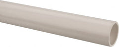Made in USA - 1-1/2" Pipe, 5' Long PVC Unthreaded Plastic Pipe Nipple - 330 Max psi, 1.59" ID x 1.9" OD, Schedule 40, White - Exact Tooling