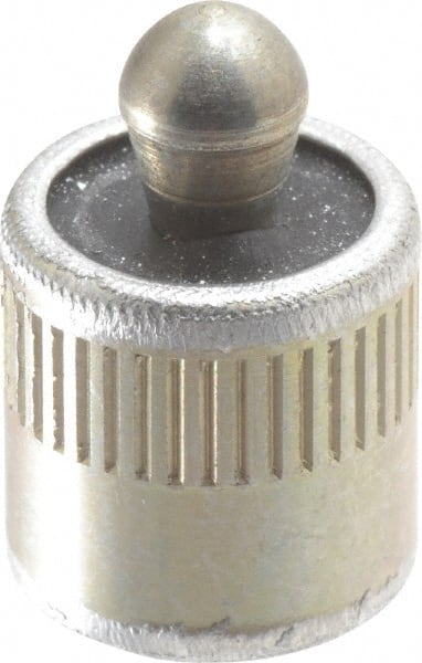 Vlier - 7/16" Body Diam, 0.45" Body Length, 0.2" Nose Diam, 0.24" Nose Length, Spring Locating Pin - 22.5 Lb Final End Force, Aluminum Body, Alloy Steel Nose - Exact Tooling