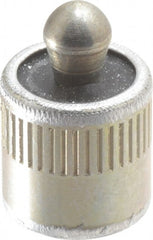 Vlier - 7/16" Body Diam, 0.45" Body Length, 0.2" Nose Diam, 0.24" Nose Length, Spring Locating Pin - 22.5 Lb Final End Force, Aluminum Body, Alloy Steel Nose - Exact Tooling