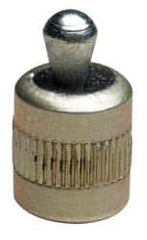 Vlier - 7/16" Body Diam, 0.45" Body Length, 0.2" Nose Diam, 0.4" Nose Length, Spring Locating Pin - 34 Lb Final End Force, Aluminum Body, Alloy Steel Nose - Exact Tooling