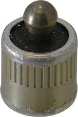 Vlier - 7/16" Body Diam, 0.45" Body Length, 0.2" Nose Diam, 0.24" Nose Length, Spring Locating Pin - 4.5 Lb Final End Force, Aluminum Body, Alloy Steel Nose - Exact Tooling