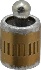 Vlier - 1/4" Body Diam, 0.3" Body Length, 0.11" Nose Diam, 0.16" Nose Length, Spring Locating Pin - 4.5 Lb Final End Force, Aluminum Body, Alloy Steel Nose - Exact Tooling
