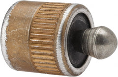 Vlier - 7/16" Body Diam, 0.45" Body Length, 0.2" Nose Diam, 0.24" Nose Length, Spring Locating Pin - 11.2 Lb Final End Force, Aluminum Body, Alloy Steel Nose - Exact Tooling