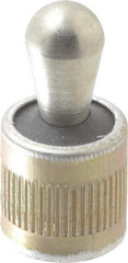 Vlier - 1/2" Body Diam, 0.53" Body Length, 0.31" Nose Diam, 0.51" Nose Length, Spring Locating Pin - 22.5 Lb Final End Force, Aluminum Body, Alloy Steel Nose - Exact Tooling