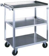 Lakeside - 500 Lb Capacity, 22-3/8" Wide x 39-1/4" Long x 37-1/4" High Standard Utility Cart - Exact Tooling