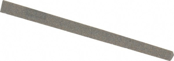 Norton - 4" Long x 1/4" Wide x 1/4" Thick, Aluminum Oxide Sharpening Stone - Triangle, Coarse Grade - Exact Tooling