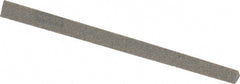 Norton - 4" Long x 1/4" Wide x 1/4" Thick, Aluminum Oxide Sharpening Stone - Triangle, Coarse Grade - Exact Tooling