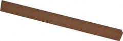Norton - 4" Long x 3/8" Wide x 3/8" Thick, Aluminum Oxide Sharpening Stone - Triangle, Medium Grade - Exact Tooling