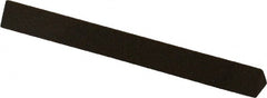 Norton - 4" Long x 3/8" Wide x 3/8" Thick, Aluminum Oxide Sharpening Stone - Triangle, Coarse Grade - Exact Tooling