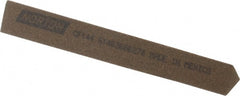Norton - 4" Long x 1/2" Wide x 1/2" Thick, Aluminum Oxide Sharpening Stone - Triangle, Coarse Grade - Exact Tooling