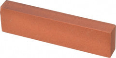 Norton - 4" Long x 1" Wide x 1/2" Thick, Aluminum Oxide Sharpening Stone - Rectangle, Fine Grade - Exact Tooling