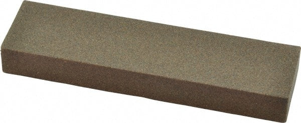 Norton - 4" Long x 1" Wide x 1/2" Thick, Aluminum Oxide Sharpening Stone - Rectangle, Coarse Grade - Exact Tooling
