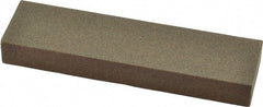 Norton - 4" Long x 1" Wide x 1/2" Thick, Aluminum Oxide Sharpening Stone - Rectangle, Coarse Grade - Exact Tooling