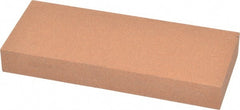 Norton - 5" Long x 2" Wide x 5/8" Thick, Aluminum Oxide Sharpening Stone - Rectangle, Medium Grade - Exact Tooling