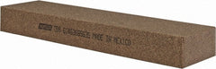 Norton - 8" Long x 2" Wide x 1" Thick, Aluminum Oxide Sharpening Stone - Rectangle, Coarse Grade - Exact Tooling