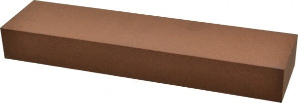Norton - 8" Long x 2" Wide x 1" Thick, Aluminum Oxide Sharpening Stone - Rectangle, Medium Grade - Exact Tooling