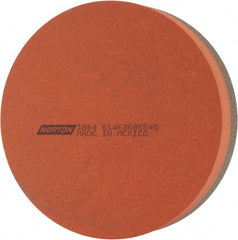 Norton - 4" Diam x 1" Thick, Aluminum Oxide Sharpening Stone - Round, Coarse, Fine Grade - Exact Tooling