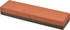 Norton - 8" Long x 2" Wide x 1" Thick, Aluminum Oxide Sharpening Stone - Rectangle, Coarse, Fine Grade - Exact Tooling