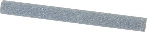 Norton - 4" Long x 3/8" Diam x 3/8" Thick, Silicon Carbide Sharpening Stone - Round, Medium Grade - Exact Tooling