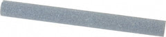 Norton - 4" Long x 3/8" Diam x 3/8" Thick, Silicon Carbide Sharpening Stone - Round, Medium Grade - Exact Tooling