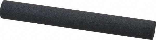 Norton - 4" Long x 1/2" Diam x 1/2" Thick, Silicon Carbide Sharpening Stone - Round, Medium Grade - Exact Tooling