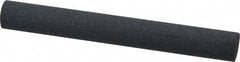 Norton - 4" Long x 1/2" Diam x 1/2" Thick, Silicon Carbide Sharpening Stone - Round, Medium Grade - Exact Tooling