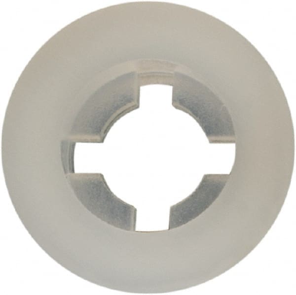 Made in USA - #4 Screw, 0.102" ID, Nylon Internal Tooth Lock Washer - 17/64" OD, Grade 6/6 - Exact Tooling