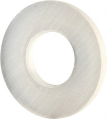 Made in USA - #6 Screw, Grade 6/6 Nylon Standard Flat Washer - 3.56mm ID x 5/16" OD, 0.81mm Thick - Exact Tooling