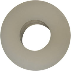 Made in USA - #6 Screw, Grade 6/6 Nylon Standard Flat Washer - 3.56mm ID x 5/16" OD, 1.57mm Thick - Exact Tooling
