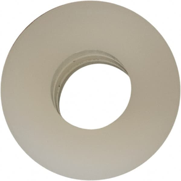 Made in USA - #8 Screw, Grade 6/6 Nylon Standard Flat Washer - 4.34mm ID x 3/8" OD, 3.18mm Thick - Exact Tooling