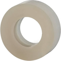 Made in USA - #10 Screw, Grade 6/6 Nylon Standard Flat Washer - 4.93mm ID x 3/8" OD, 3.18mm Thick - Exact Tooling