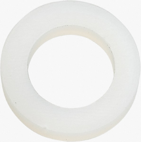 Made in USA - 5/16" Screw, Grade 6/6 Nylon Standard Flat Washer - 8.05mm ID x 1/2" OD, 2.36mm Thick - Exact Tooling