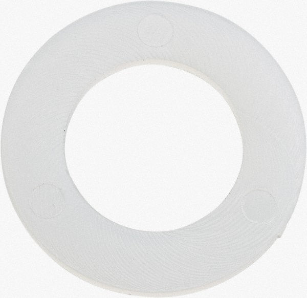 Made in USA - 7/16" Screw, Grade 6/6 Nylon Standard Flat Washer - 11.25mm ID x 3/4" OD, 0.81mm Thick - Exact Tooling
