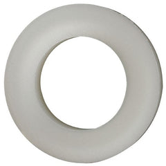 Made in USA - 7/16" Screw, Grade 6/6 Nylon Standard Flat Washer - 11.25mm ID x 3/4" OD, 3.18mm Thick - Exact Tooling