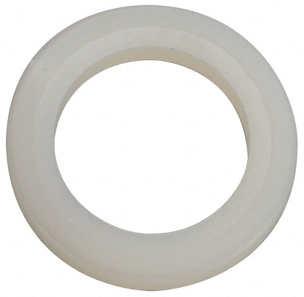Made in USA - 1/2" Screw, Grade 6/6 Nylon Standard Flat Washer - 12.83mm ID x 3/4" OD, 2.36mm Thick - Exact Tooling