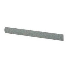 Value Collection - Half Round, Aluminum Oxide, Toolroom Finishing Stick - 4" Long x 3/8" Wide, Medium Grade - Exact Tooling