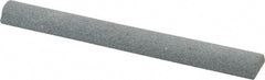 Value Collection - Half Round, Aluminum Oxide, Toolroom Finishing Stick - 4" Long x 1/2" Wide, Medium Grade - Exact Tooling