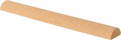 Value Collection - Half Round, Aluminum Oxide, Toolroom Finishing Stick - 4" Long x 1/2" Wide, Fine Grade - Exact Tooling